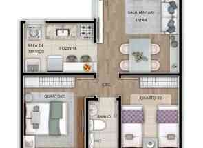 Apartamento, 2 Quartos, 2 Vagas em Planalto, Belo Horizonte, MG valor de R$ 226.000,00 no Lugar Certo