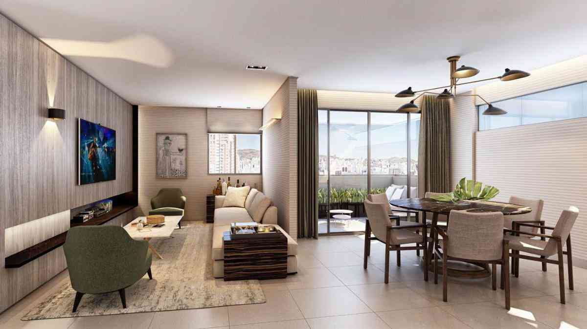 Apartamento com 4 quartos à venda no bairro Funcionários, 133m²