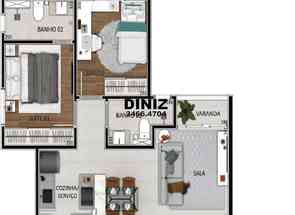 Apartamento, 2 Quartos, 1 Vaga, 1 Suite em Rua Montese, Santa Branca, Belo Horizonte, MG valor de R$ 331.000,00 no Lugar Certo