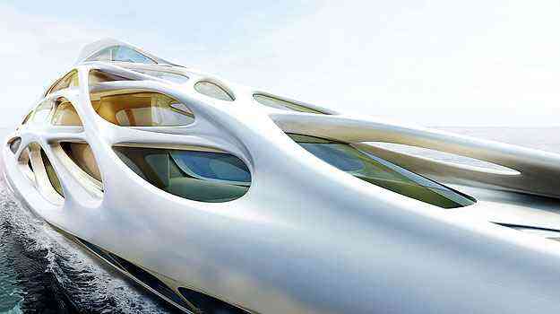 Unique Circle Yachts/Zaha Hadid Architects for Bloom Voss Shipyards