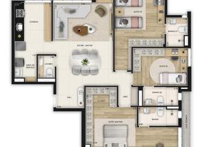 Apartamento, 3 Quartos, 2 Vagas, 3 Suites em Funcionários, Belo Horizonte, MG valor de R$ 2.543.131,00 no Lugar Certo
