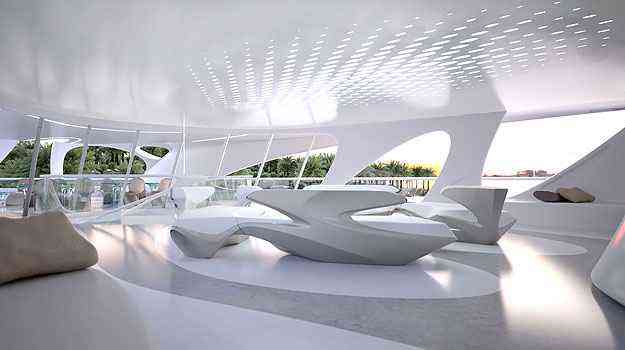 Unique Circle Yachts/Zaha Hadid Architects for Bloom Voss Shipyards