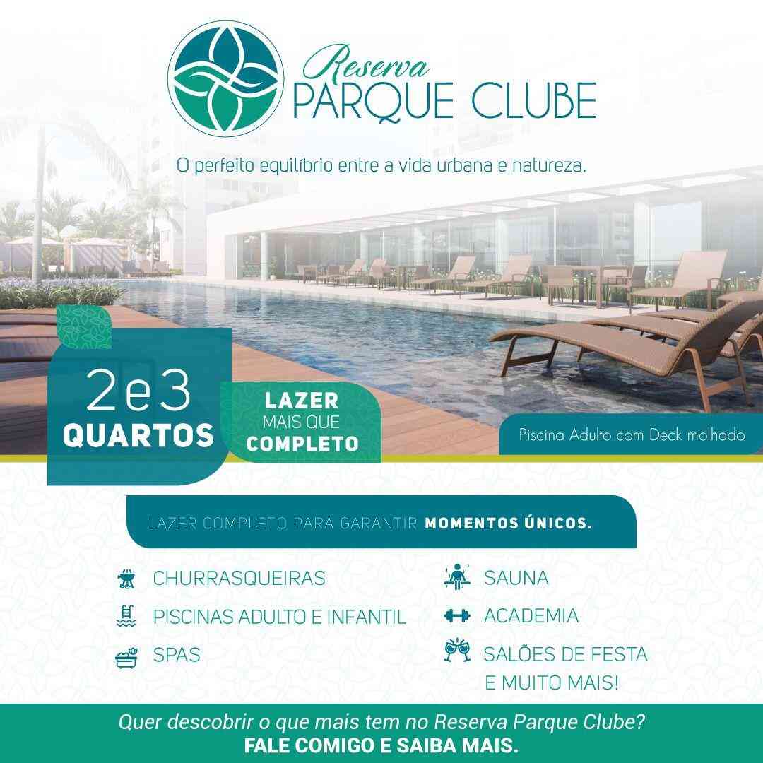 APARTAMENTO DE 2 QUARTOS RESERVA PARQUE CLUBE, ACEITA FGTS