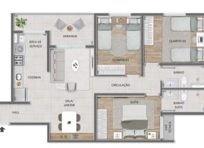 Apartamento, 3 Quartos, 1 Vaga, 1 Suite em Jaraguá, Belo Horizonte, MG valor de R$ 719.253,00 no Lugar Certo