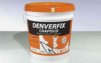 Recomendado para uso em reas internas e externas, o Denverfix chapisco  de fcil aplicao - Denver/Divulgao
