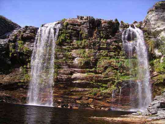 Cachoeira do Bicame, na Lapinha da Serra, Serra do Cip, no municpio de Santana do Riacho