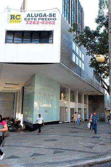 Fachada de prdio na esquina da avenida Getlio Vargas com rua Alagoas - Beto Magalhaes/EM/D.A Press