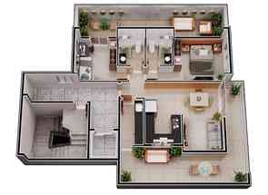 Apartamento, 2 Quartos, 1 Vaga, 1 Suite em Horto, Ipatinga, MG valor de R$ 400.000,00 no Lugar Certo