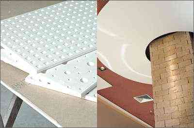 Chapas de drywall: baixo custo do material aumenta sua presena nas construes - Fotos: Knauf do Brasil/Divulgao