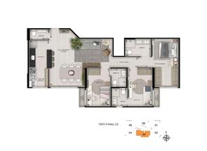 Apartamento, 3 Quartos, 2 Vagas, 3 Suites em Rua 24 Sul, Sul, Águas Claras, DF valor de R$ 995.000,00 no Lugar Certo