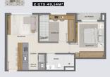 Apartamento, 2 Quartos, 1 Vaga