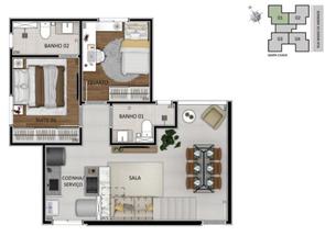 Cobertura, 2 Quartos, 2 Vagas, 1 Suite em Santa Branca, Belo Horizonte, MG valor de R$ 749.900,00 no Lugar Certo