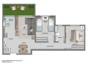 Apartamento, 1 Quarto, 1 Vaga em São Gabriel, Belo Horizonte, MG valor de R$ 278.760,00 no Lugar Certo
