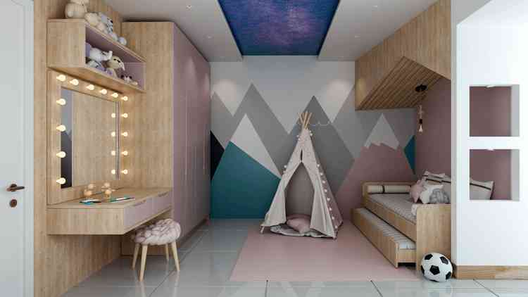 O quarto infantil planejado também se torna vantajoso para espaços. / Foto: Freepik - 