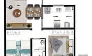 Apartamento, 2 Quartos, 1 Vaga
