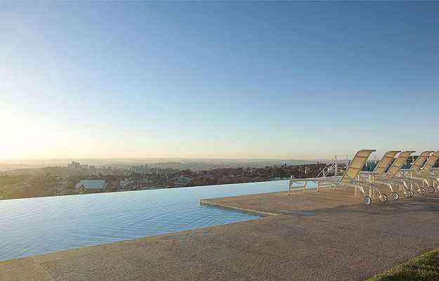 Esta piscina concebida pelo arquiteto Carico em BH lana mo do recurso para abrir a paisagem para a cidade - Jomar Bragana/Divulgao
