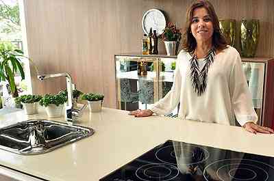 A professora de design Rosngela Brando diz que foges de embutir demandam uma cozinha planejada para serem instalados  - Eduardo de Almeida/RA Studio