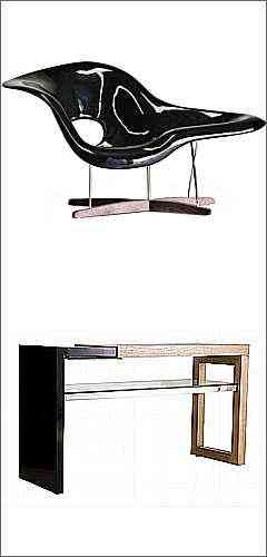 La Chaise, de Charles Eames, e aparador Duett, da Lider - Reproduo Modernidade Mveis e Lider Interiores/Divulgao