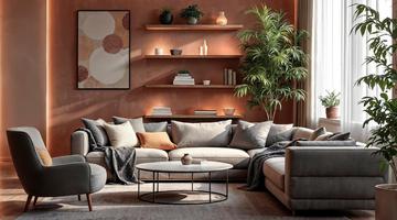 Sala moderna com economia: truques de decorao que funcionam