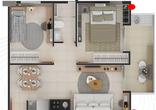 Apartamento, 2 Quartos, 1 Vaga