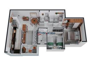 Apartamento, 2 Quartos, 2 Vagas, 2 Suites em Horto, Ipatinga, MG valor de R$ 945.480,00 no Lugar Certo