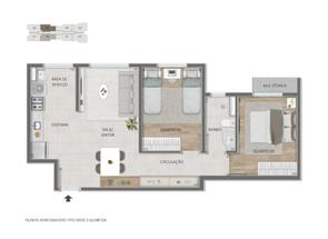 Apartamento, 2 Quartos, 1 Vaga em Liberdade, Belo Horizonte, MG valor de R$ 417.044,00 no Lugar Certo