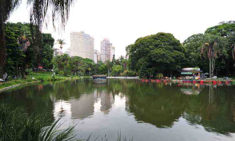 Tamanho atual do Parque Municipal  menos de um quarto do original - Alexandre Guzanshe/EM/D.A Press