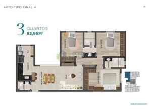 Apartamento, 3 Quartos, 2 Vagas, 3 Suites em Palmares, Belo Horizonte, MG valor de R$ 732.000,00 no Lugar Certo