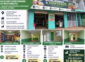 Casa, 3 Quartos, 2 Vagas, 1 Suite em Recanto das Emas, Recanto das Emas, DF valor de R$ 389.000,00 no Lugar Certo