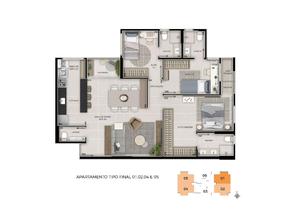 Apartamento, 3 Quartos, 2 Vagas, 3 Suites em Rua 24 Sul, Sul, Águas Claras, DF valor de R$ 940.000,00 no Lugar Certo