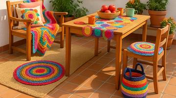 Transforme seu terra�o com decora��o handmade e aconchegante